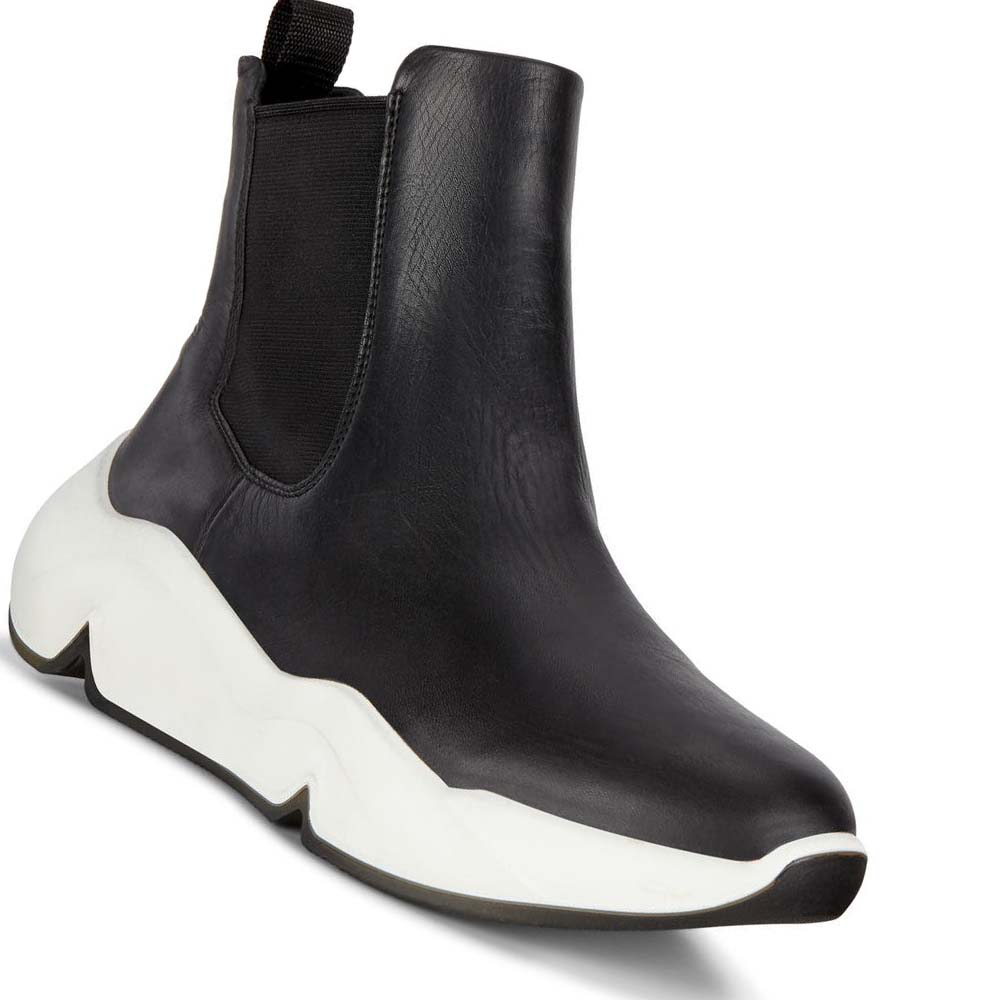 Women's Ecco Chunky Chelsea Boots Black | Canada 8TCE